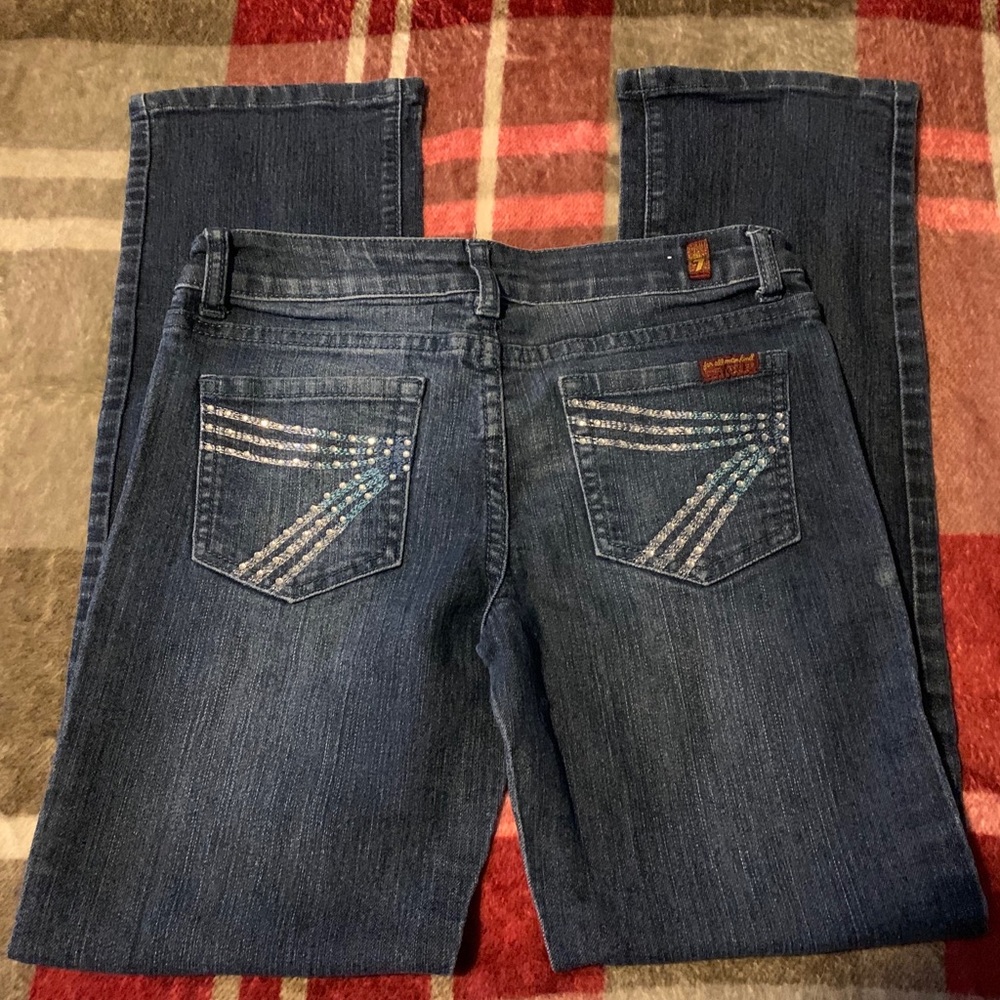 7FAM “A Pocket” Bejeweled Jeans - Picture 8 of 9